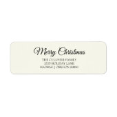 Elfenbeinküste Weihnachtsferien-Rücksendeadresse (Vorne)