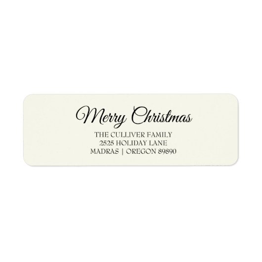 Elfenbeinküste Weihnachtsferien-Rücksendeadresse (Vorne)