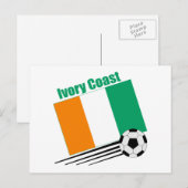 Elfenbeinküstenfußballteam Postkarte (Vorne/Hinten)