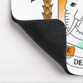 Elfenbeinküstewappen Mousepad (Ecke)