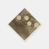 Elfenbeinlaternen Serviette (Ecke)