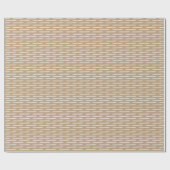 Elfenbeinlinien auf Tan Geschenkpapier (Flach)