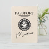 Elfenbeinmännenpass Save the Date (Stehend Vorderseite)