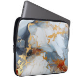 Elfenbeinmarmor mit Gold- und Rostadern Laptopschutzhülle (Vorne Rechts)