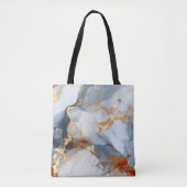 Elfenbeinmarmor mit Gold- und Rostadern Tasche (Vorderseite)