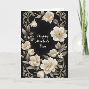 Elfenbeinmüttertag der Todesmutter der Blume Feiertagskarte