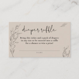 Elfenbeinneutrale minimale blumenfreie Windel-Tomb Begleitkarte