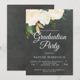 Elfenbeinpartei - Rose und Glitzer Einladung