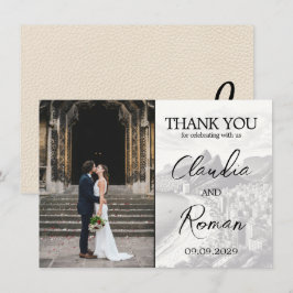 Elfenbeinpass Dankeskarte