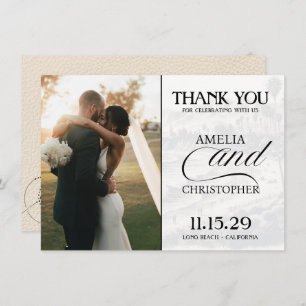 Elfenbeinpass Dankeskarte