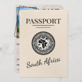 Elfenbeinpass für Südafrika Save The Date (Vorne/Hinten)