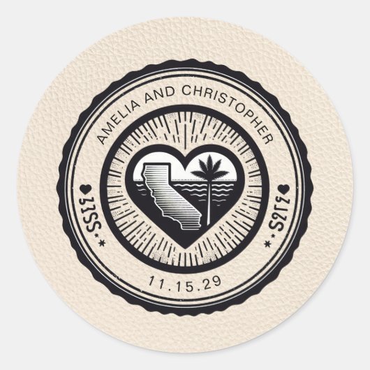 Elfenbeinpass Runder Aufkleber (Vorderseite)