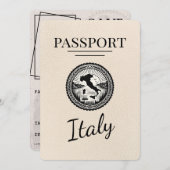 Elfenbeinpass Save The Date (Vorne/Hinten)