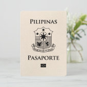 Elfenbeinpässe auf den Philippinen Save the Date (Stehend Vorderseite)