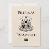 Elfenbeinpässe auf den Philippinen Save the Date (Vorderseite)