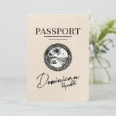 Elfenbeinpässe in der Dominikanischen Republik Sav Save The Date (Stehend Vorderseite)