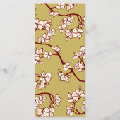 Elfenbeinpfirsich/Pflaumenblüten Hochzeit des dopp Menükarte (Rückseite)