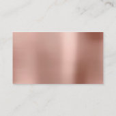 Elfenbeinpinsel, Perlkupfer, Silberstahl, Glitzer Visitenkarte (Rückseite)