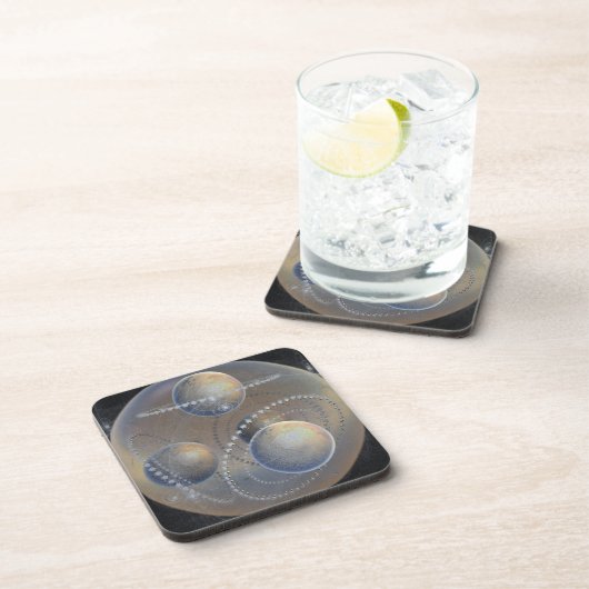 Elfenbeinplaneten Getränkeuntersetzer (Rechte Seite)