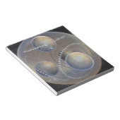 Elfenbeinplaneten Notizblock (angewinkelt)