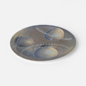 Elfenbeinplaneten Pappteller (Schrägansicht)