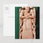 Elfenbeinplaquette eines Gottes Postkarte (Vorne/Hinten)