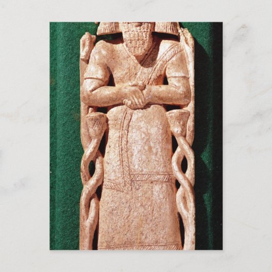 Elfenbeinplaquette eines Gottes Postkarte (Vorderseite)