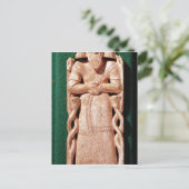 Elfenbeinplaquette eines Gottes Postkarte (Stehend Vorderseite)