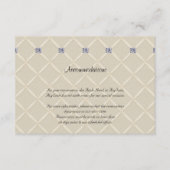 Elfenbeinquilz-Diamanten-Polsterwickler Begleitkarte (Vorderseite)