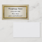Elfenbeinrahmen und Goldrahmen Visitenkarte (Vorne/Hinten)