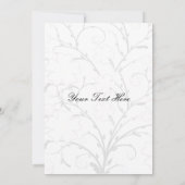 Elfenbeinrosa Blumendanken Dankeskarte (Rückseite)