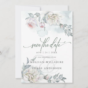 Elfenbeinrosa Hütte Blume Einladung