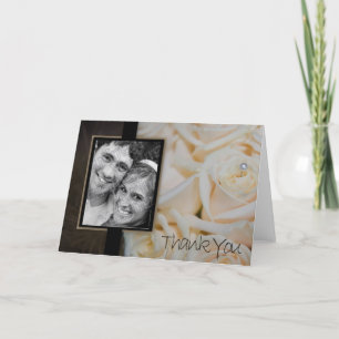 Elfenbeinrose Dankeschön-Karte Dankeskarte