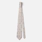Elfenbeinrose & Wildblume - Sanftes Vintage-Blumen Krawatte (Vorderseite)