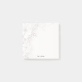 Elfenbeinrot Rosa Blumenstrauß Post it Notes Post-it Klebezettel (Vorderseite)