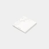 Elfenbeinrot Rosa Blumenstrauß Post it Notes Post-it Klebezettel (angewinkelt)