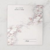 Elfenbeinrot Rosa Platzkarte (Außenseite Aufgefaltet)