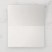 Elfenbeinrot Rosa Platzkarte (Innenseite Aufgefaltet)