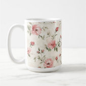 Elfenbeinrot Roses Roses Bloral Kaffeetasse (Links)