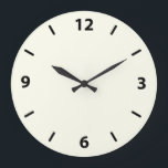 Elfenbeinrunde Wall-Uhr mit Zahlen Große Wanduhr<br><div class="desc">Helle,  solide Farbe "Elfenbeinkügeluhren". Elfenbein ist weißlich,  leicht gelb. Klicken Sie auf "Anpassen",  um die Farbe zu ändern oder Text oder Design hinzuzufügen. Produkt-Hex-Code: #fff0</div>