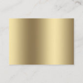 Elfenbeinseide, Goldeln und Perlen und Marmor Begleitkarte (Rückseite)