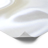 Elfenbeinseide, Goldeln und Perlen und Marmor Poster (Ecke)