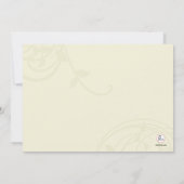 Elfenbeinsplendor-Foto-Einladung Einladung (Rückseite)