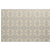 Elfenbeinterrier auf den alten grauen Baseballstre Stoff (Fat Quarter (45,7 x 55,9 cm))
