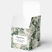 Elfenbeinwasserfarbe Grünes Brautparty Geschenkschachtel (Geöffnet)