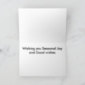 Elfenbeinweihnachtskarte Feiertagskarte (Innenseite)