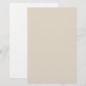 Elfenbeinweiß Briefpapier (Vorne/Hinten)