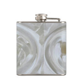 Elfenbeinweiß Flachmann (Rückseite)