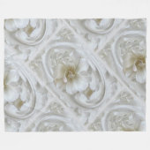 Elfenbeinweiß Fleecedecke (Vorderseite (Horizontal))