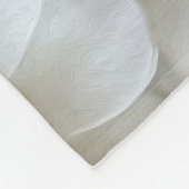 Elfenbeinweiß Fleecedecke (Ecke)